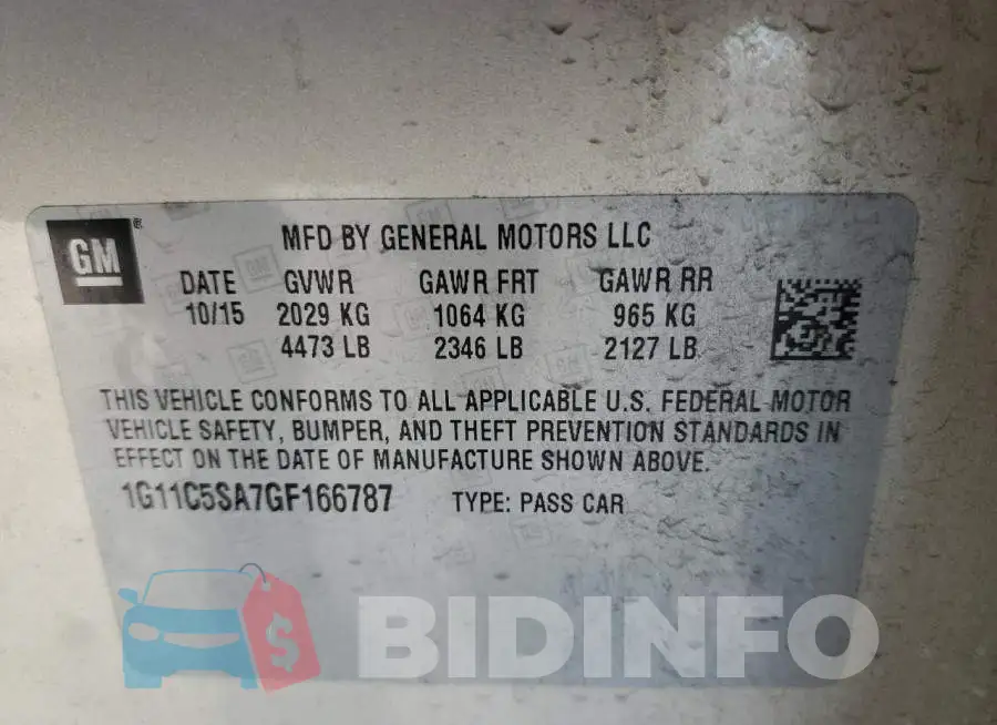 1G11C5SA7GF166787 Photo# 10