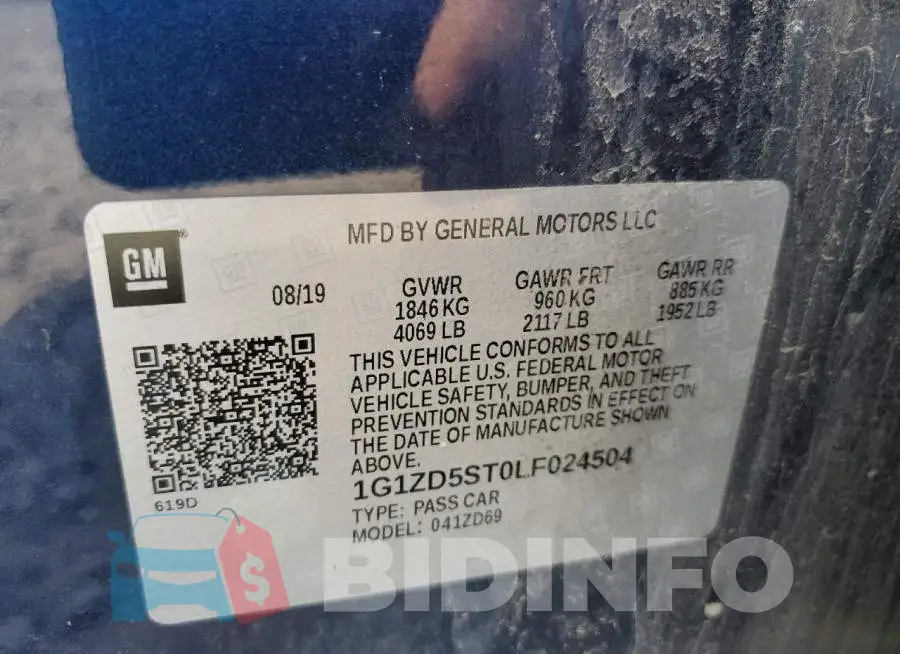 1G1ZD5ST0LF024504 Photo# 10