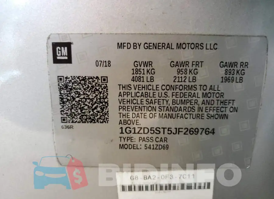 1G1ZD5ST5JF269764 Photo# 10
