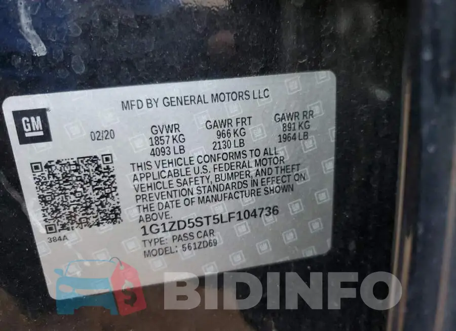 1G1ZD5ST5LF104736 Photo# 10