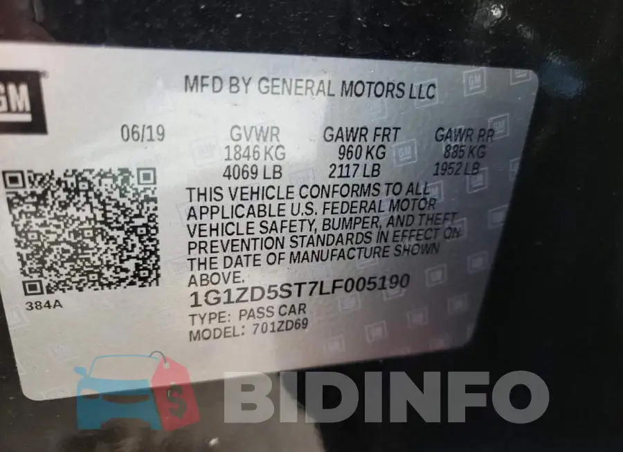 1G1ZD5ST7LF005190 Photo# 10