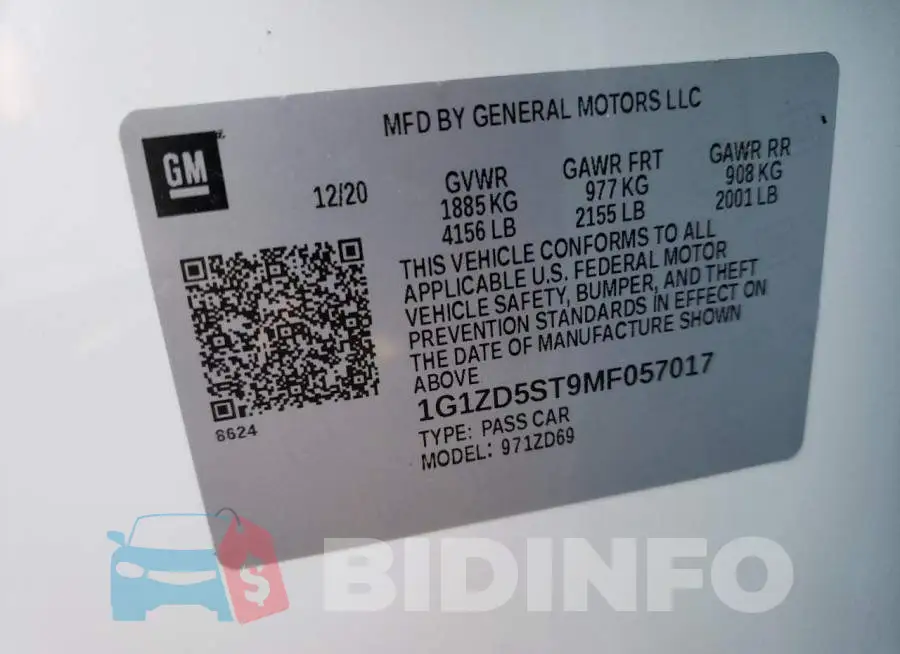 1G1ZD5ST9MF057017 Photo# 10