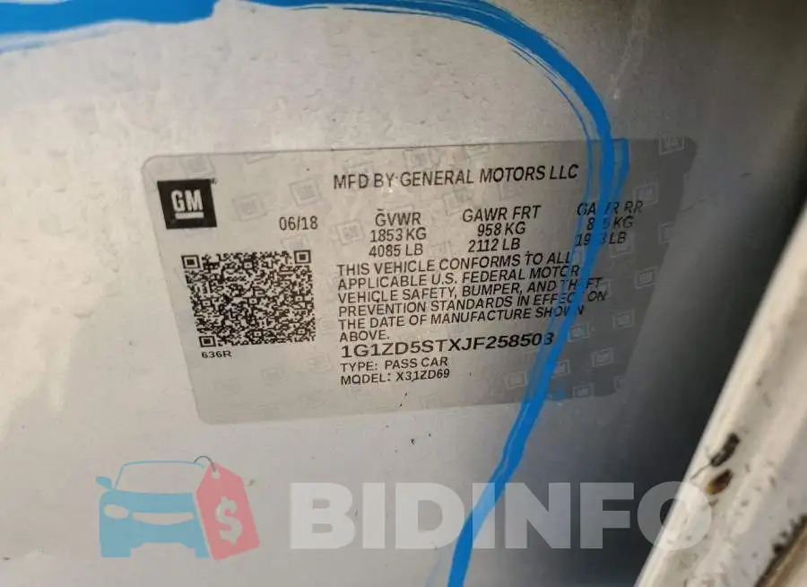 1G1ZD5STXJF258503 Photo# 10