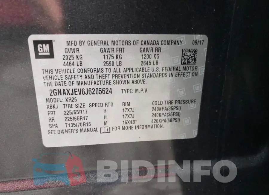 2GNAXJEV6J6205624 Photo# 10