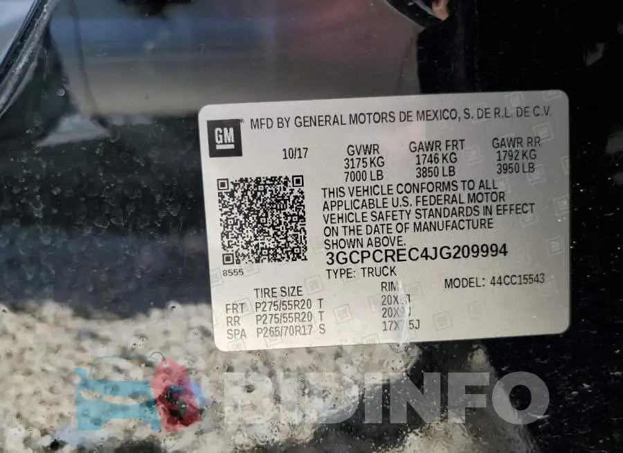 3GCPCREC4JG209994 Photo# 10