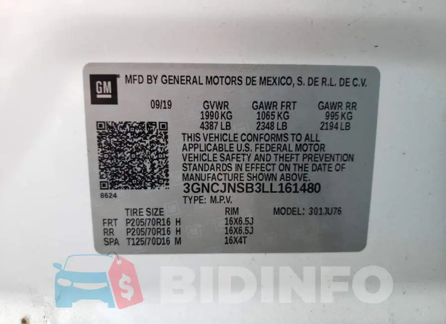 3GNCJNSB3LL161480 Photo# 10