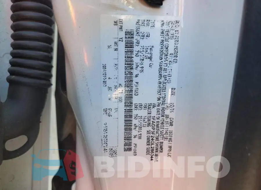 1FADP3F24GL286344 Photo# 10