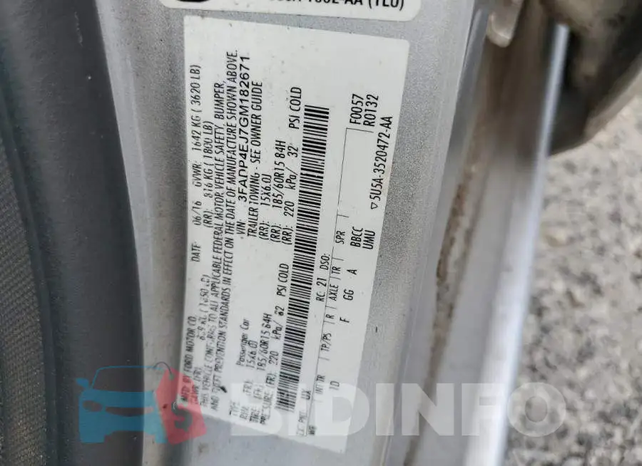 3FADP4EJ7GM182671 Photo# 10