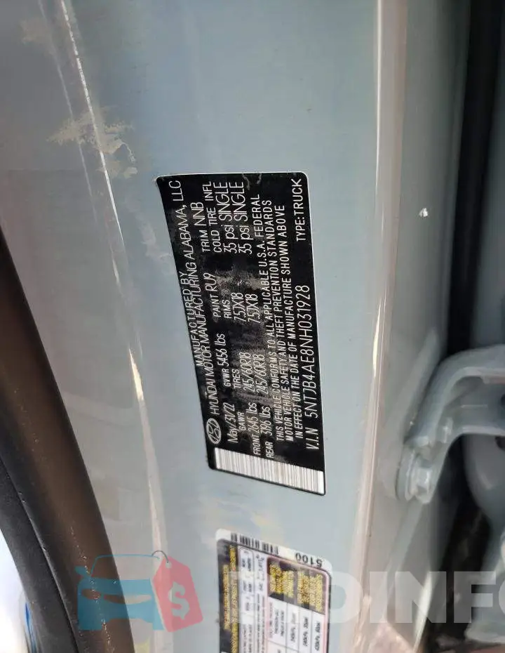5NTJB4AE8NH031928 Photo# 10