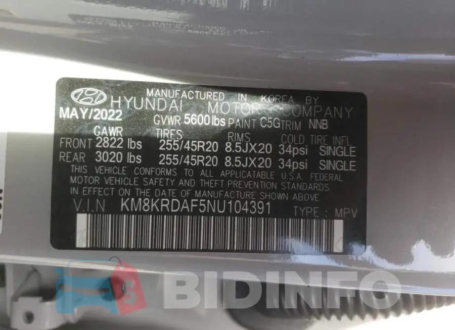 KM8KRDAF5NU104391 Photo# 10