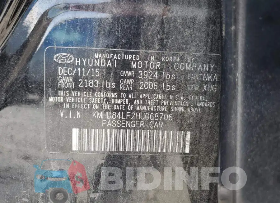 KMHD84LF2HU068706 Photo# 10