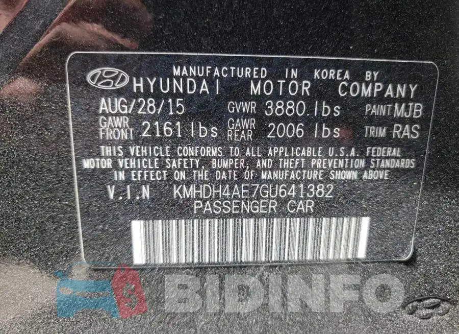 KMHDH4AE7GU641382 Photo# 10