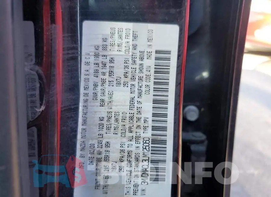 3MVDMACL3LM125060 Photo# 10