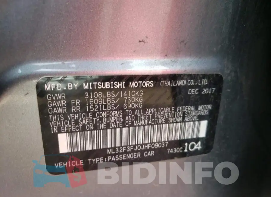 ML32F3FJ0JHF09037 Photo# 10