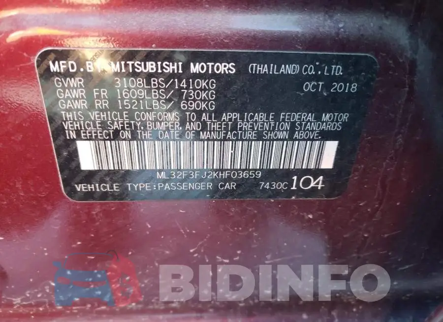 ML32F3FJ2KHF03659 Photo# 10