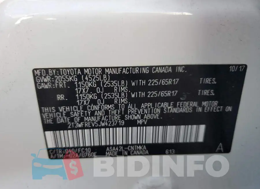 2T3WFREV5JW423719 Photo# 10