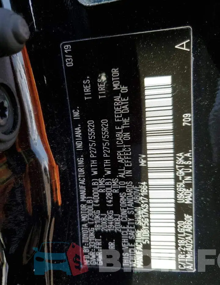 5TDBY5G17KS171664 Photo# 10