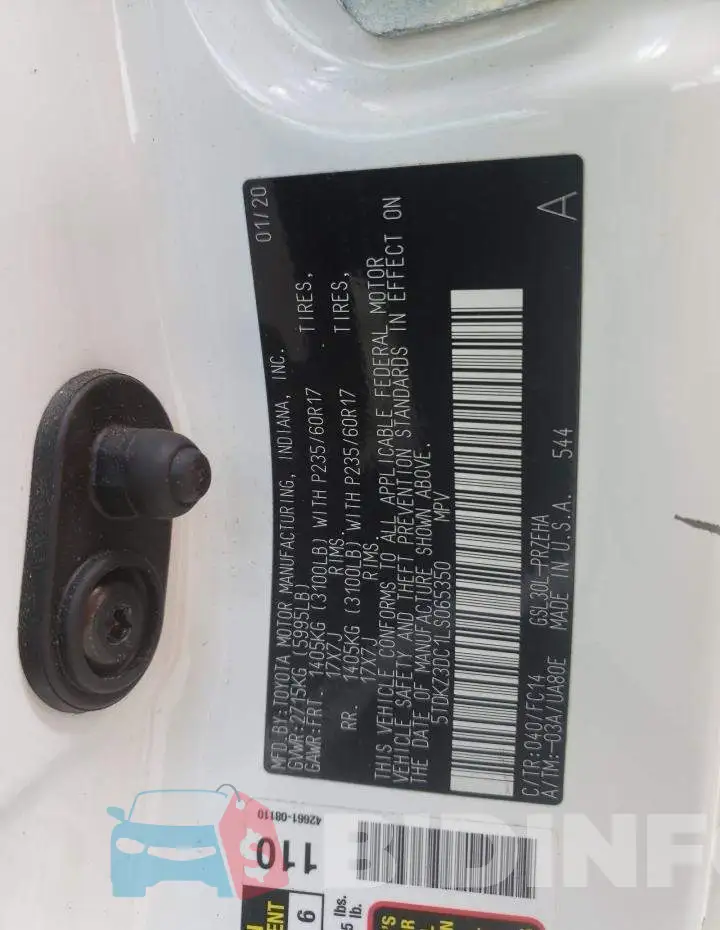 5TDKZ3DC1LS065350 Photo# 10
