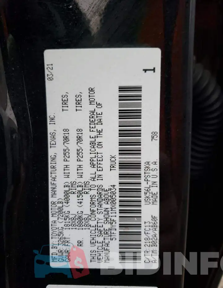 5TFDY5F11MX005034 Photo# 10