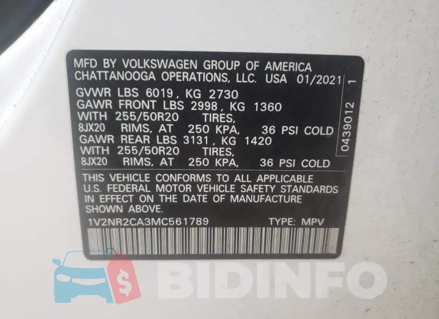 1V2NR2CA3MC561789 Photo# 10