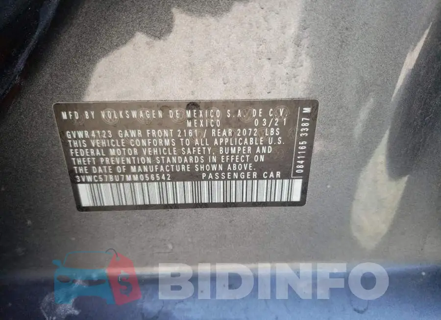 3VWC57BU7MM056542 Photo# 10