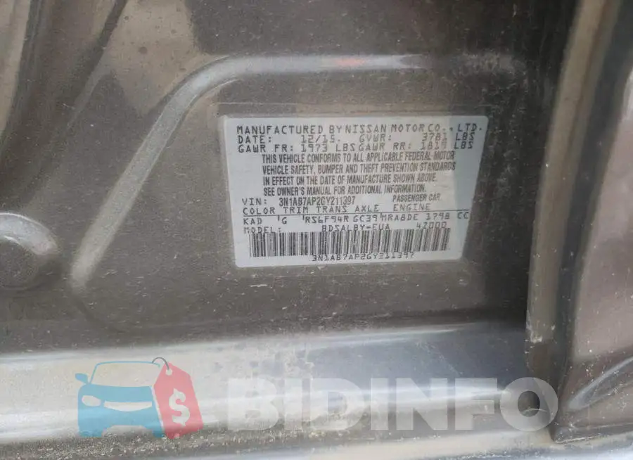 3N1AB7AP2GY211397 Photo# 10