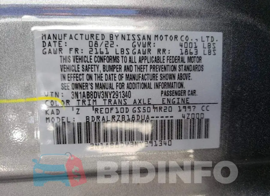 3N1AB8DV3NY291340 Photo# 10
