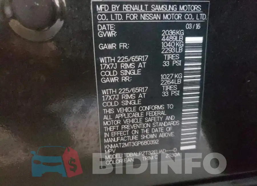 KNMAT2MT3GP680392 Photo# 10