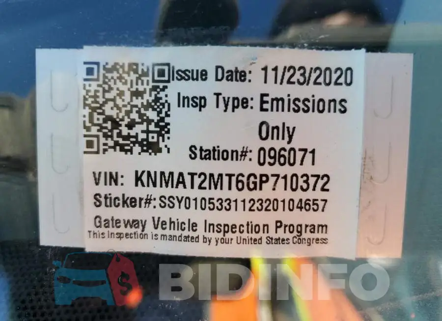 KNMAT2MT6GP710372 Photo# 10