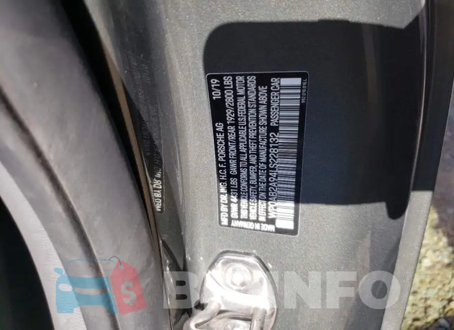 WP0AB2A94LS228132 Photo# 10