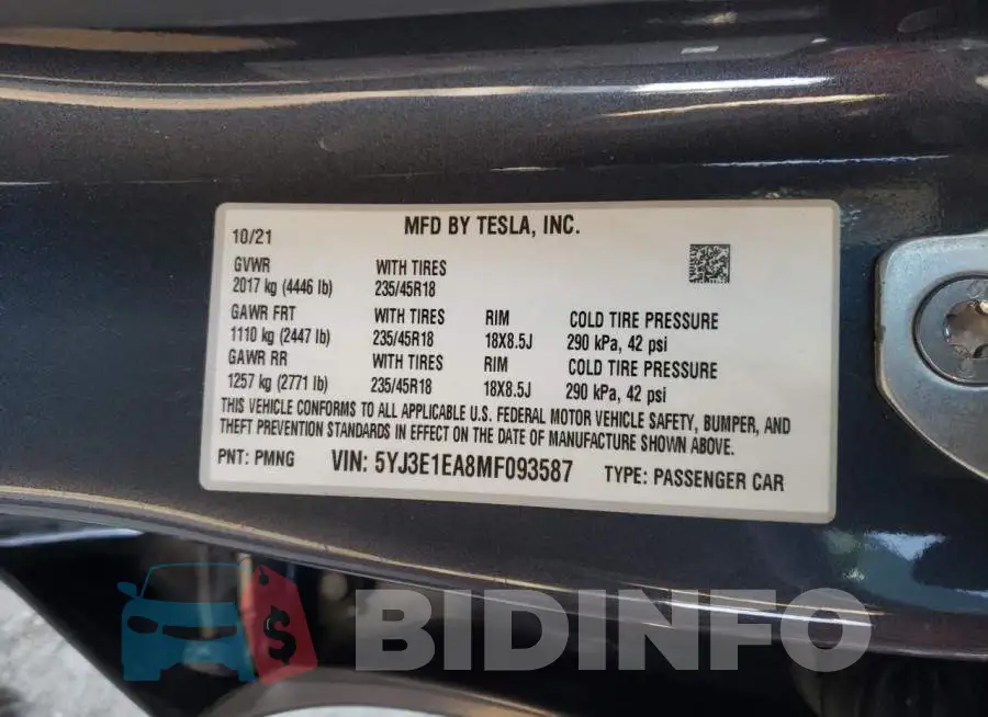 5YJ3E1EA8MF093587 Photo# 10