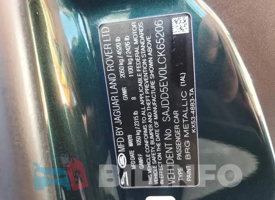 SAJDD5EV0LCK65206 Photo# 10