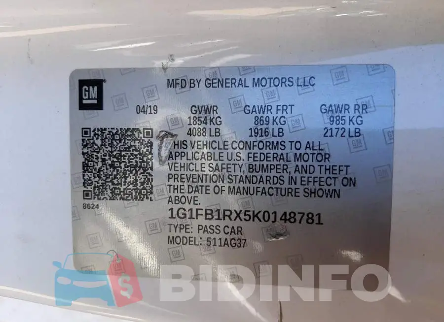 1G1FB1RX5K0148781 Photo# 10