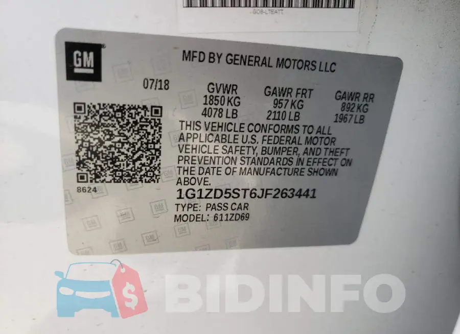 1G1ZD5ST6JF263441 Photo# 10