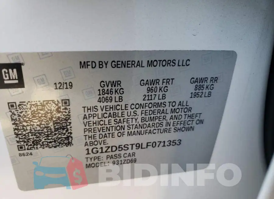 1G1ZD5ST9LF071353 Photo# 10