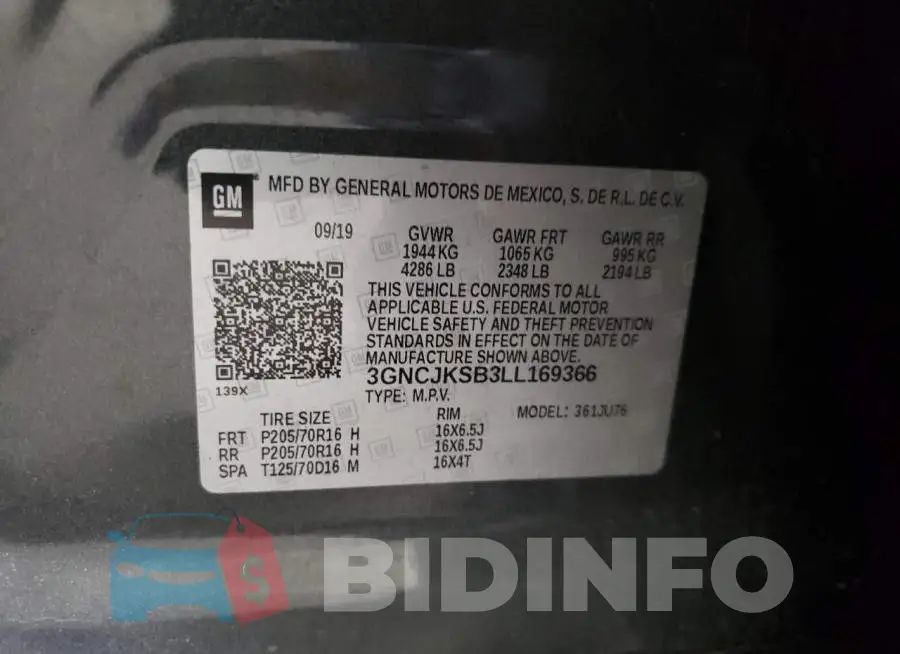 3GNCJKSB3LL169366 Photo# 10