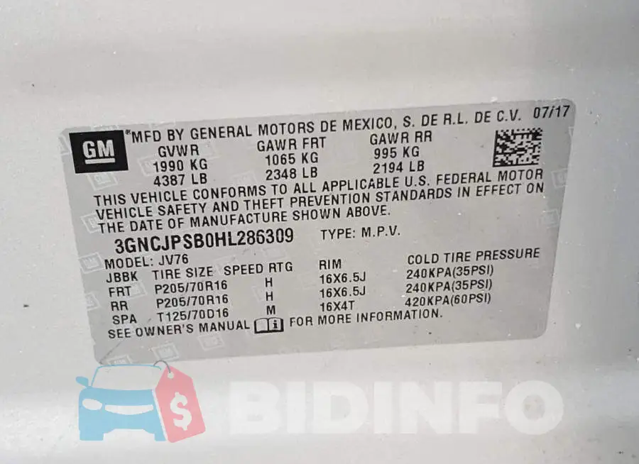 3GNCJPSB0HL286309 Photo# 10