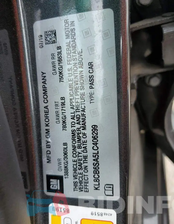 KL8CB6SA5LC406299 Photo# 10