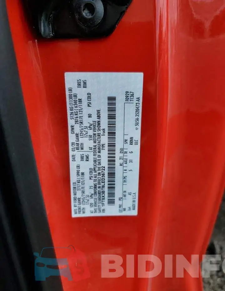 1FT8X3BT8LED36722 Photo# 10