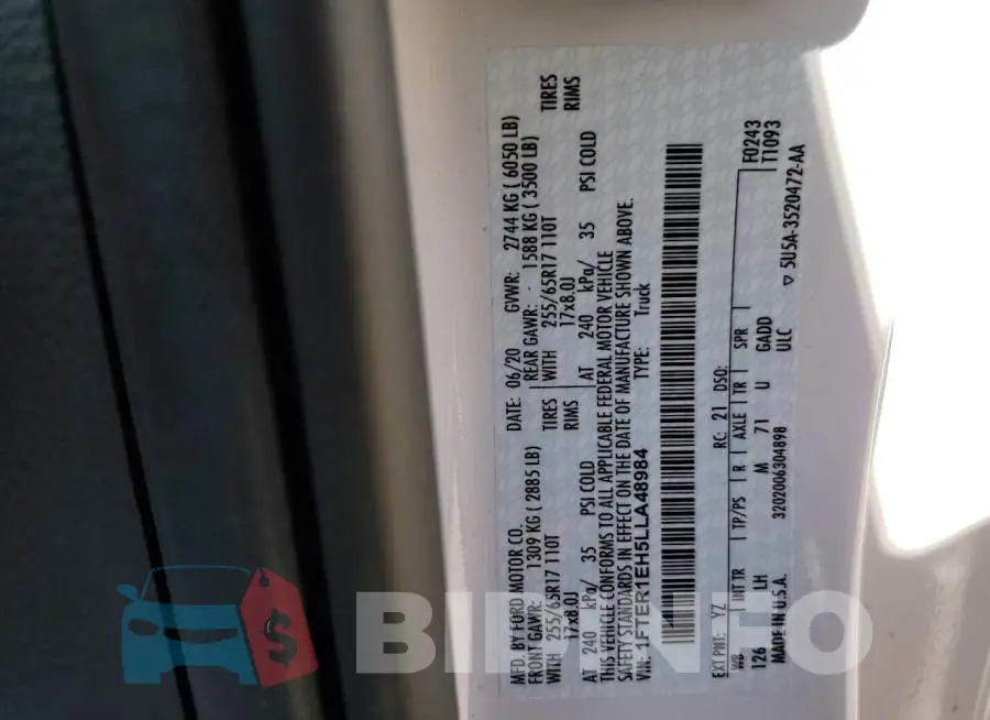 1FTER1EH5LLA48984 Photo# 10