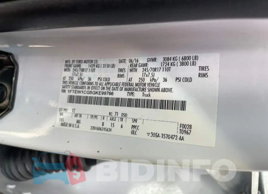 1FTEW1CG5GKE99766 Photo# 10