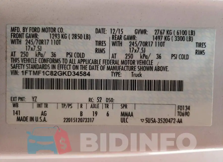 1FTMF1C82GKD34584 Photo# 10