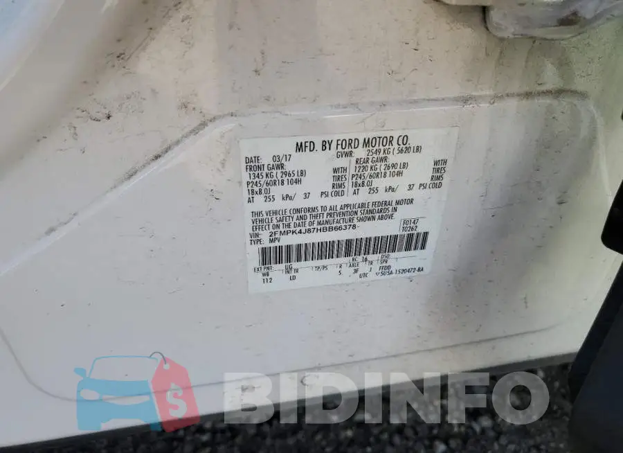 2FMPK4J87HBB66378 Photo# 10