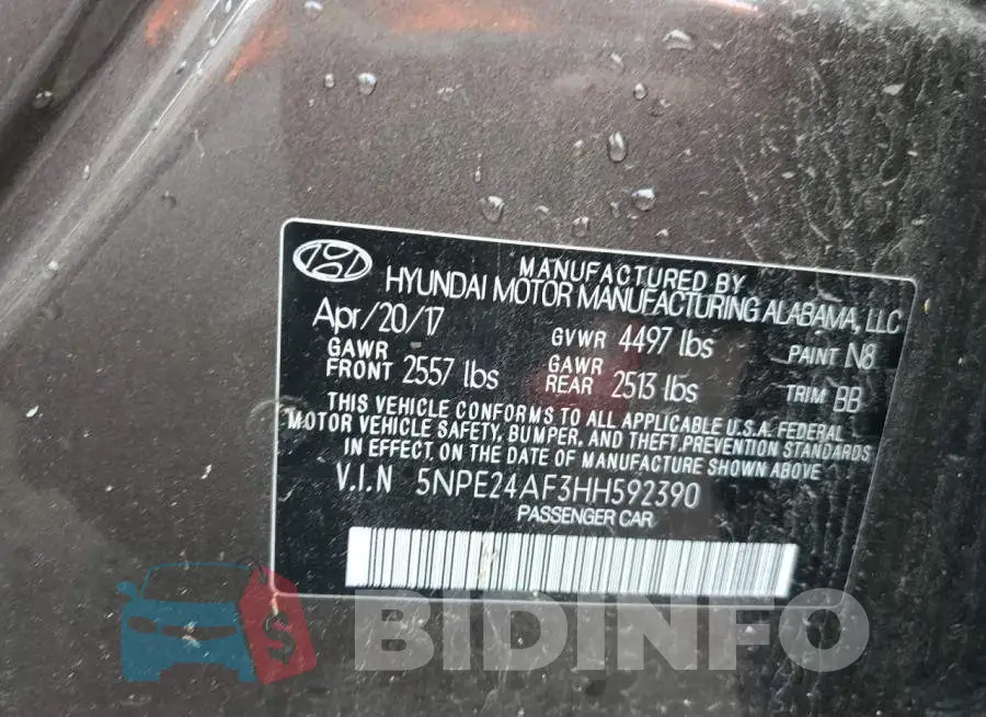 5NPE24AF3HH592390 Photo# 10
