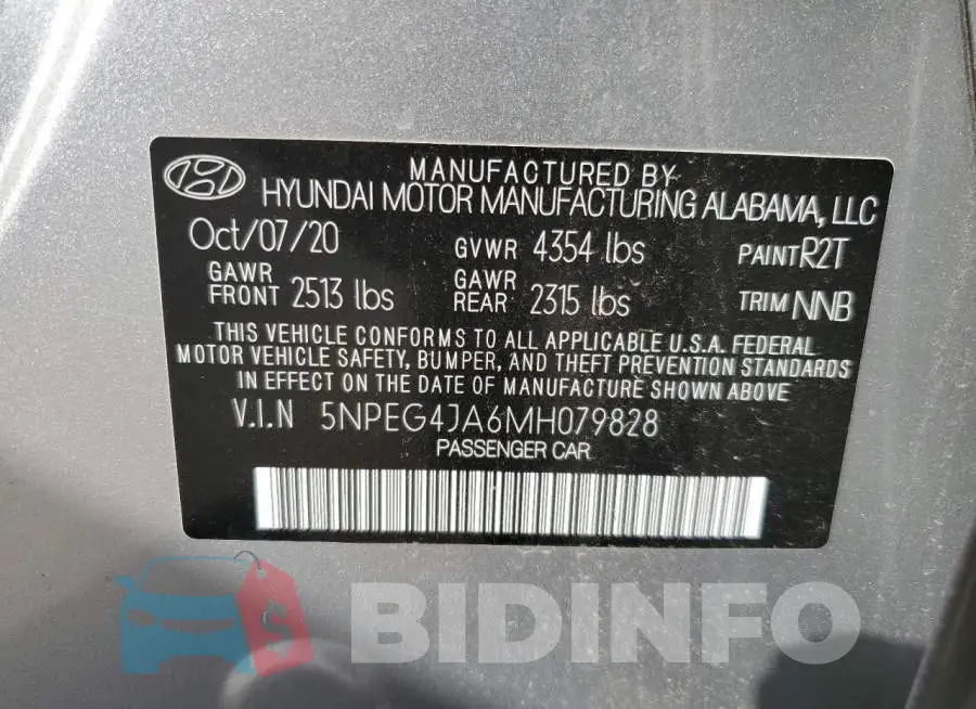 5NPEG4JA6MH079828 Photo# 12