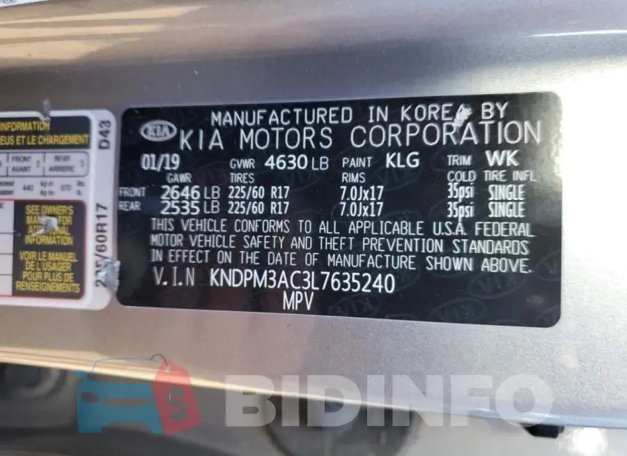 KNDPM3AC3L7635240 Photo# 10