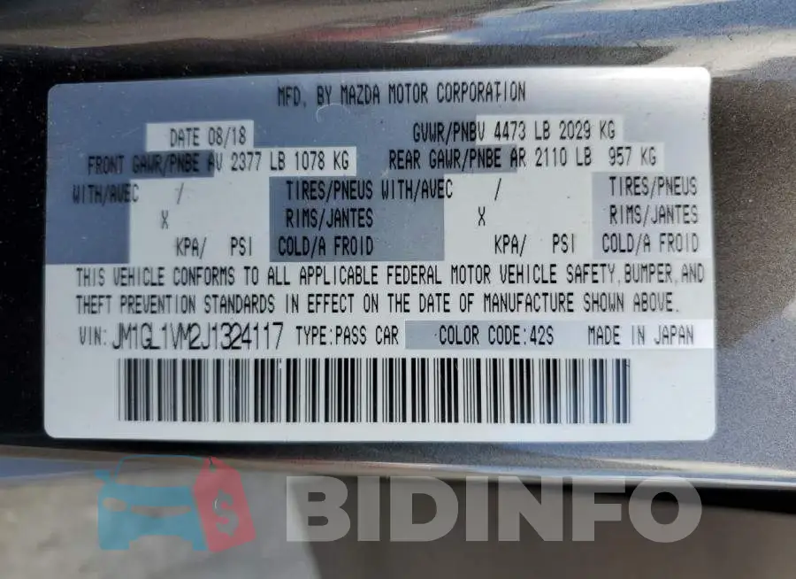 JM1GL1VM2J1324117 Photo# 10