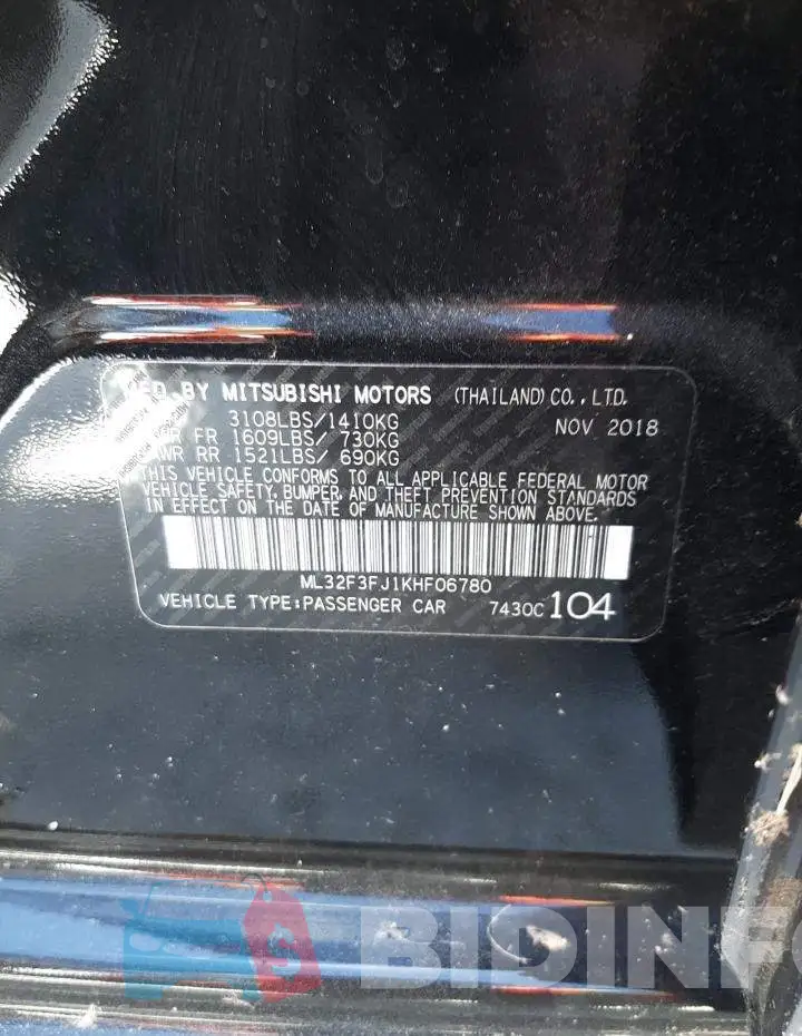 ML32F3FJ1KHF06780 Photo# 10