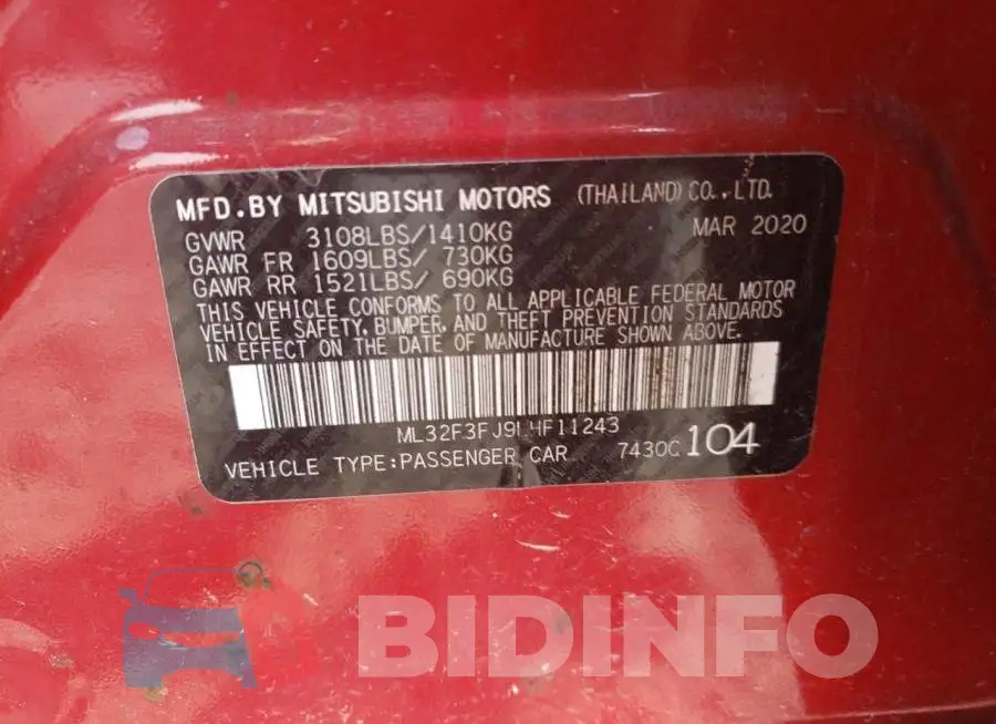 ML32F3FJ9LHF11243 Photo# 10