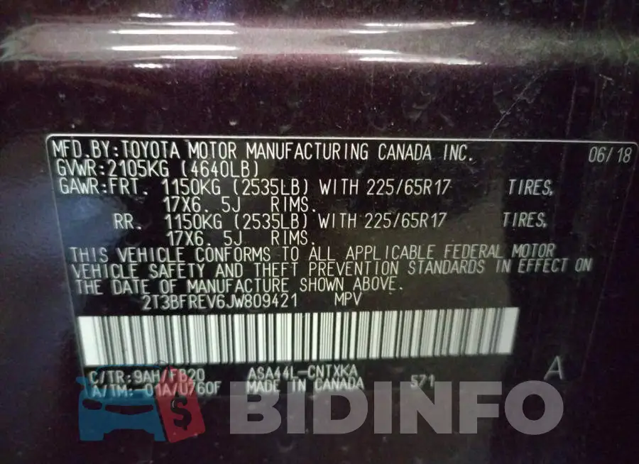 2T3BFREV6JW809421 Photo# 10